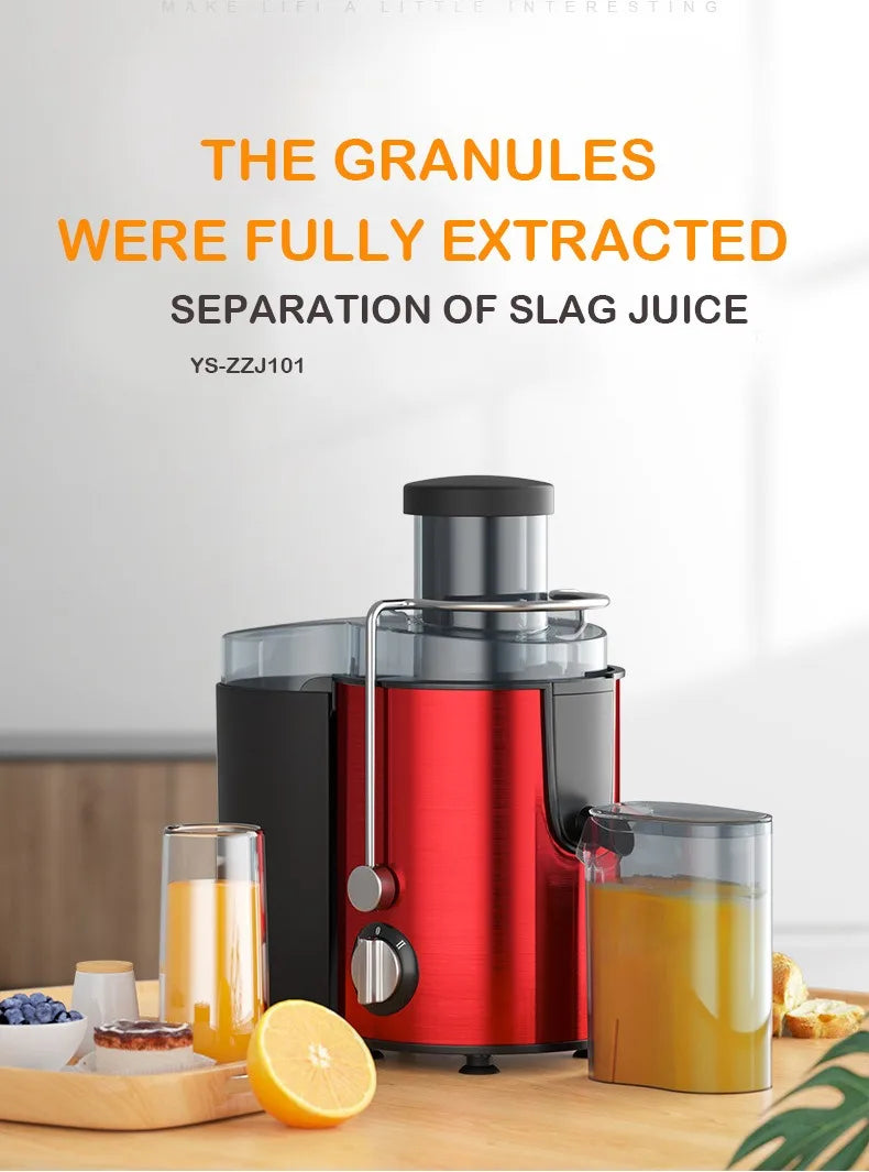 Professional Juice Extractor – Large Capacity, Automatic Slag Separation, Multi-Function Electric Juicer