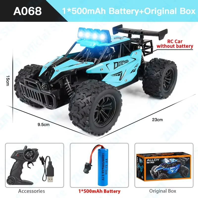 ZWN DK087 1:16 Scale 2WD RC Off-Road Climbing Car with LED Lights – Boys & Girls Gift