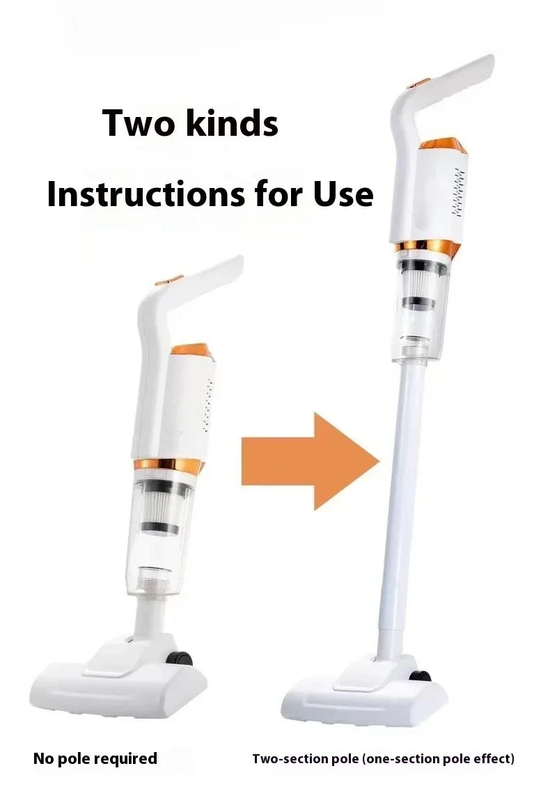 8500Pa Cordless Handheld Vacuum Cleaner – 120W, 600ml Cup, USB Rechargeable