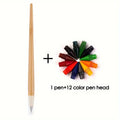 13-Piece Wooden HB Pencil & Replacement Set