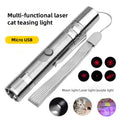 3-in-1 USB Rechargeable Pointer – Infrared, UV Detector & LED Flashlight