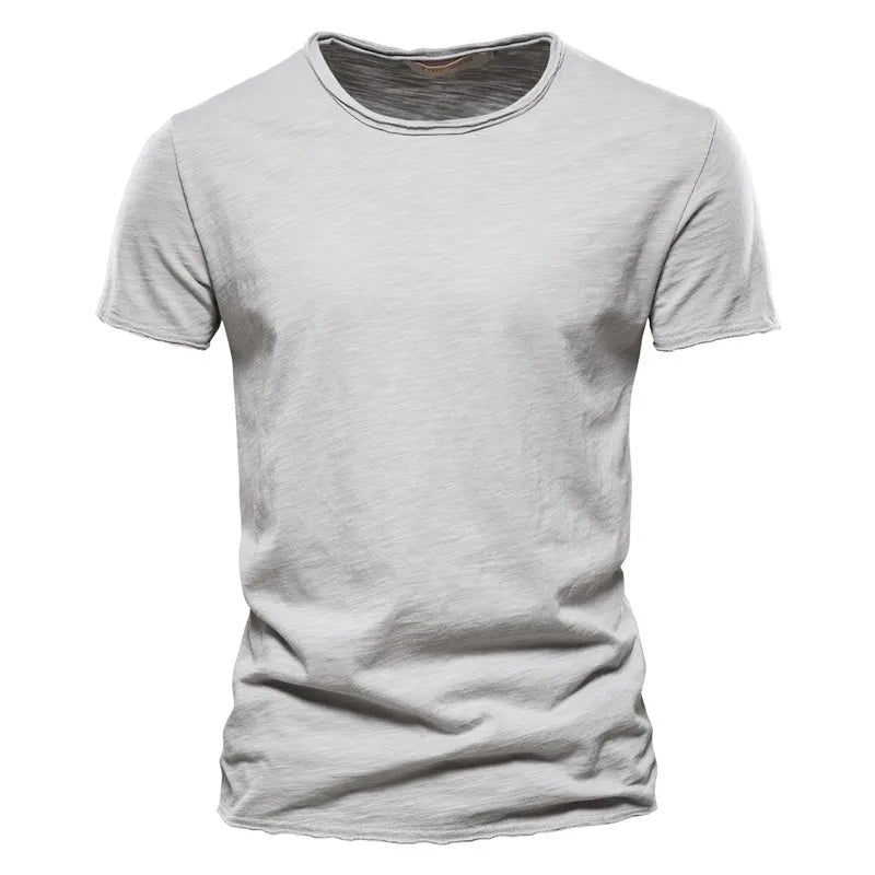Men's 100% Cotton Soft O-Neck Short Sleeve Tee — Essential Everyday T-Shirt