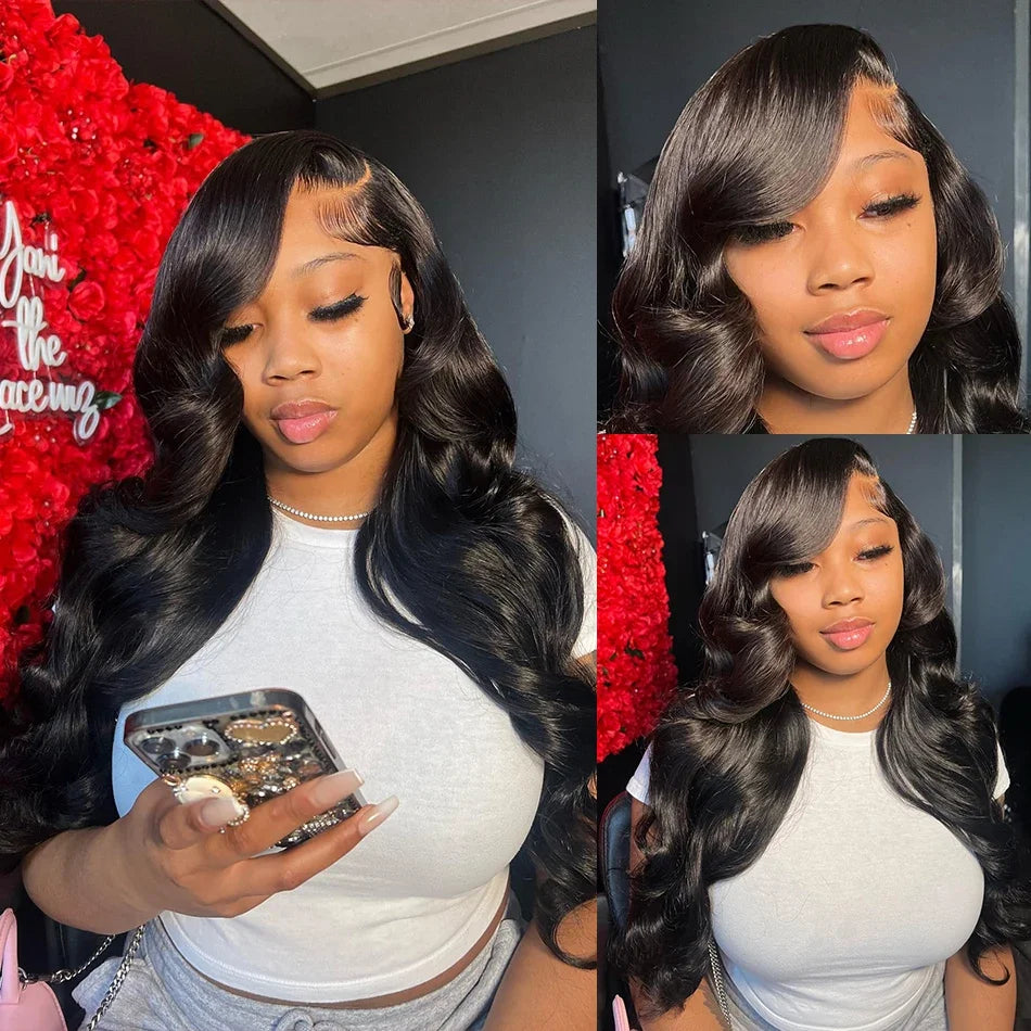 HD Transparent 13x4 13x6 Body Wave Lace Front Wig Pre Plucked 360 Lace Frontal Wig Human Hair Wigs For Women 5x5 Closure Wig