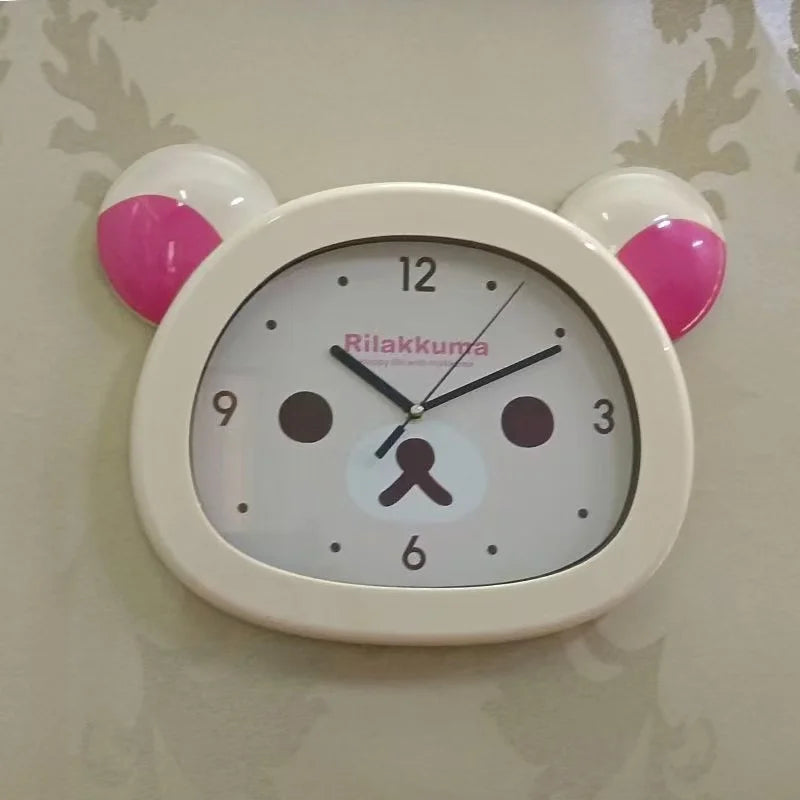 Rilakkuma Anime Wall & Alarm Clock — Cartoon Silent Quartz Clock