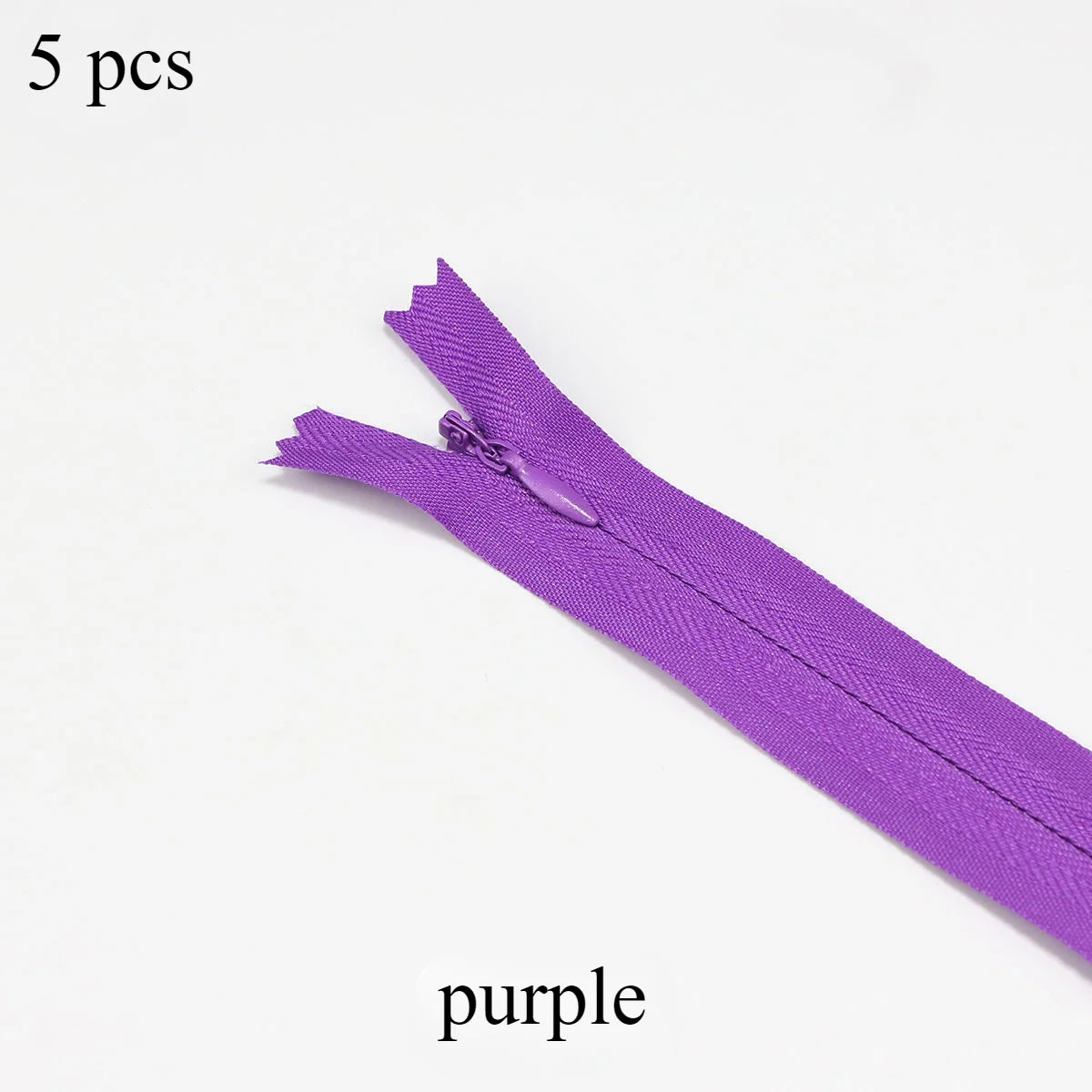 Invisible Zippers 5-Pack — Premium Hidden Zippers for Dresses, Pants & More (18cm–60cm)