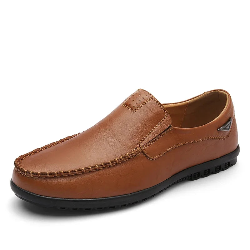 Men's Genuine Leather Slip-On Loafers