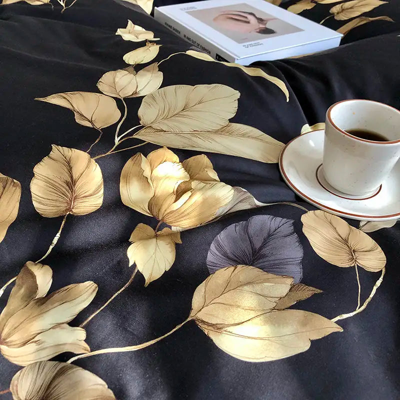 500TC Egyptian Cotton Bedding Set – 4 or 6-Piece Luxury Duvet Cover with Sheet & Pillowcases, 19 Colors