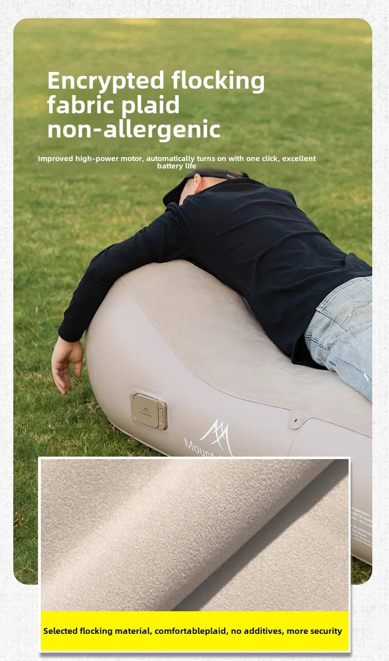 Inflatable Outdoor Air Sofa Bed – Automatic Self-Inflating Camping Sleeping Mat, 180x75x58CM