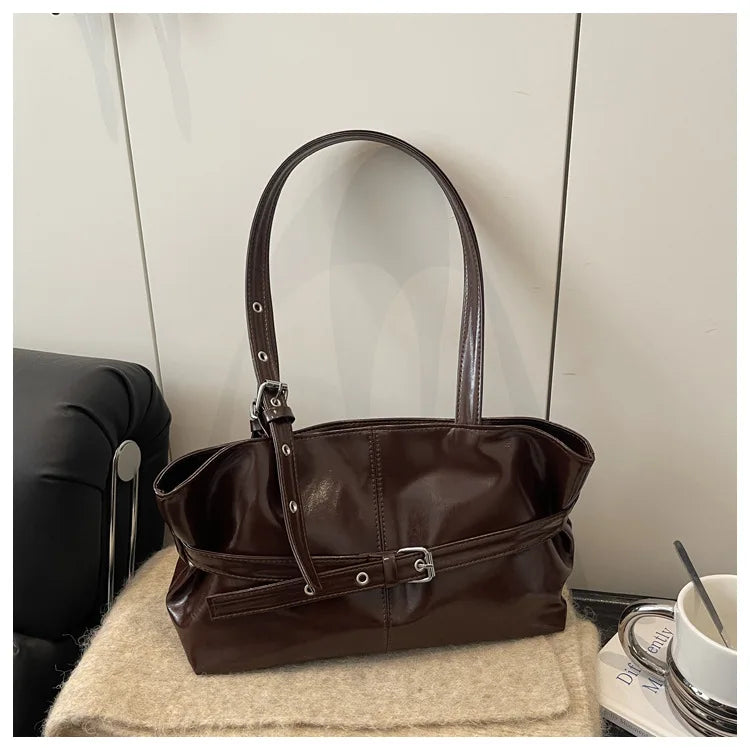 Large Capacity Women's Retro Tote Shoulder Bag