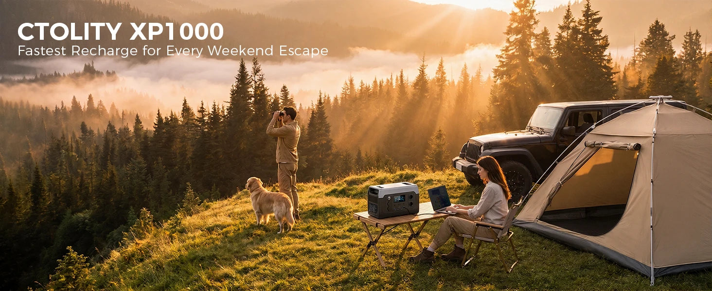 1800W Portable Power Station — LiFePO4 Battery, UPS Function, Pure Sine Wave Solar Generator for Home & Outdoor