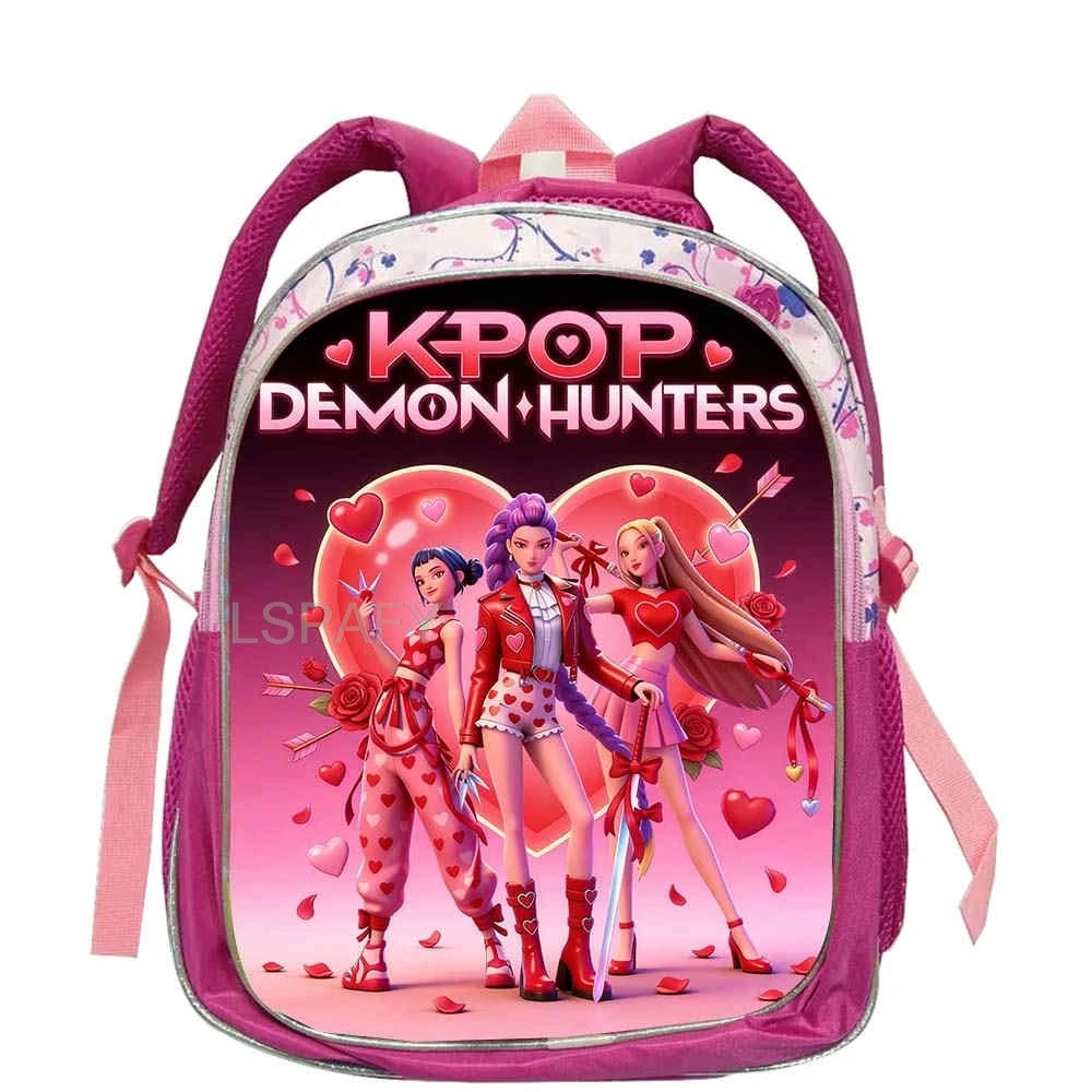 KPop Character Kids Backpack – Lightweight 12-Inch School Bag