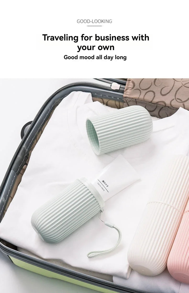 Portable Toothbrush & Toothpaste Travel Case — Hygienic Storage Box for Camping & Travel