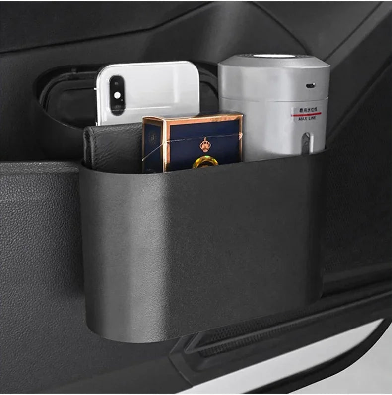 Small Car Trash Can with Lid – Square ABS Waste Bin