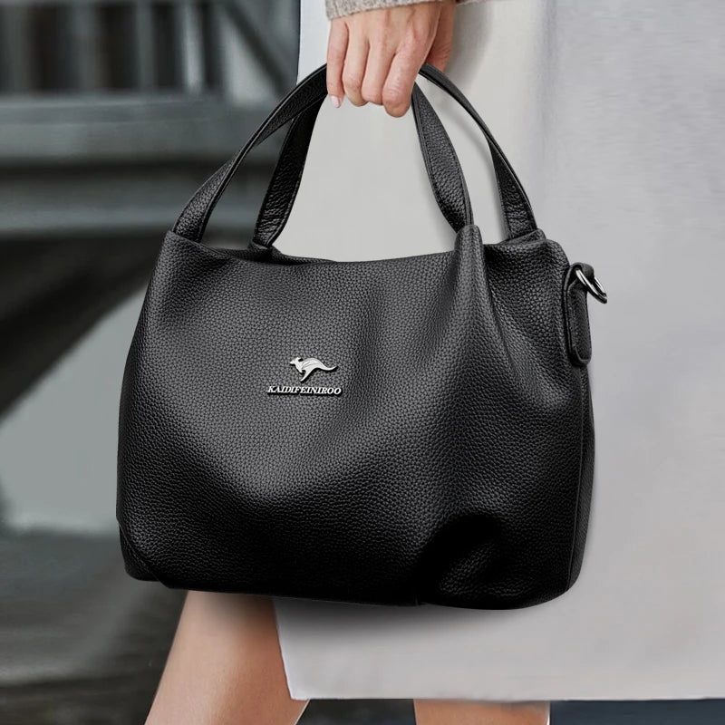 LUYIAIXI Luxury Letter Accent Crossbody Shoulder Tote – High Quality Designer Handbag for Women