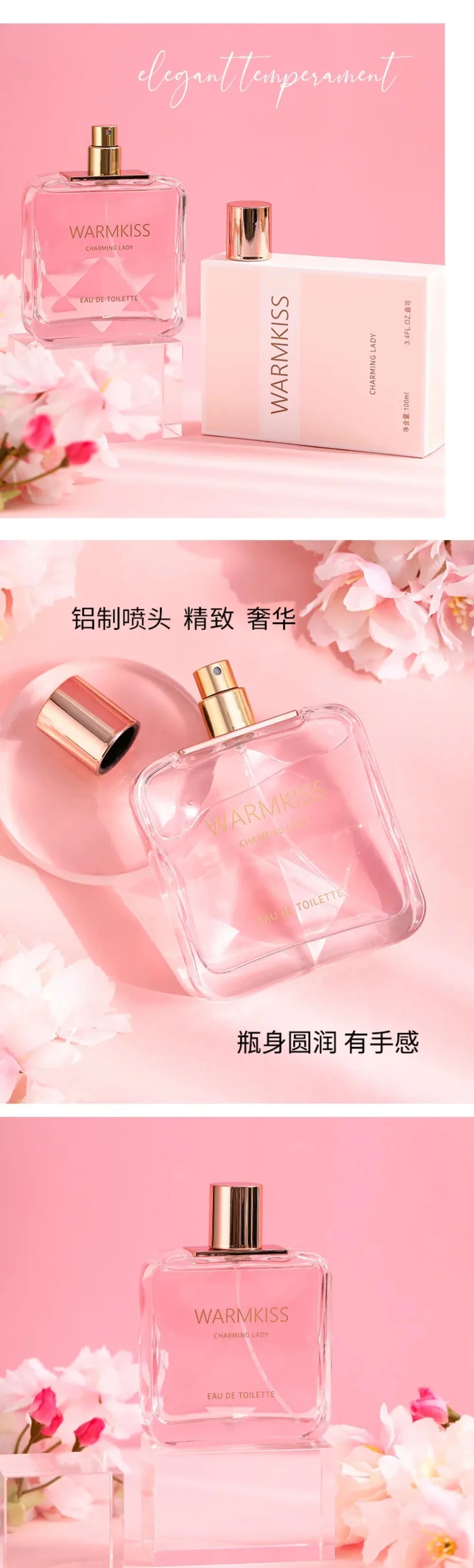 Charming Lady Women’s Floral EDP 100ml – Fresh Light Long-Lasting Feminine Fragrance