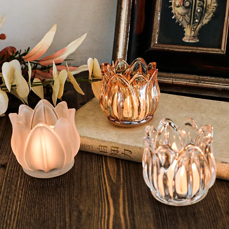 Tulip Glass Aromatherapy Candle Holder