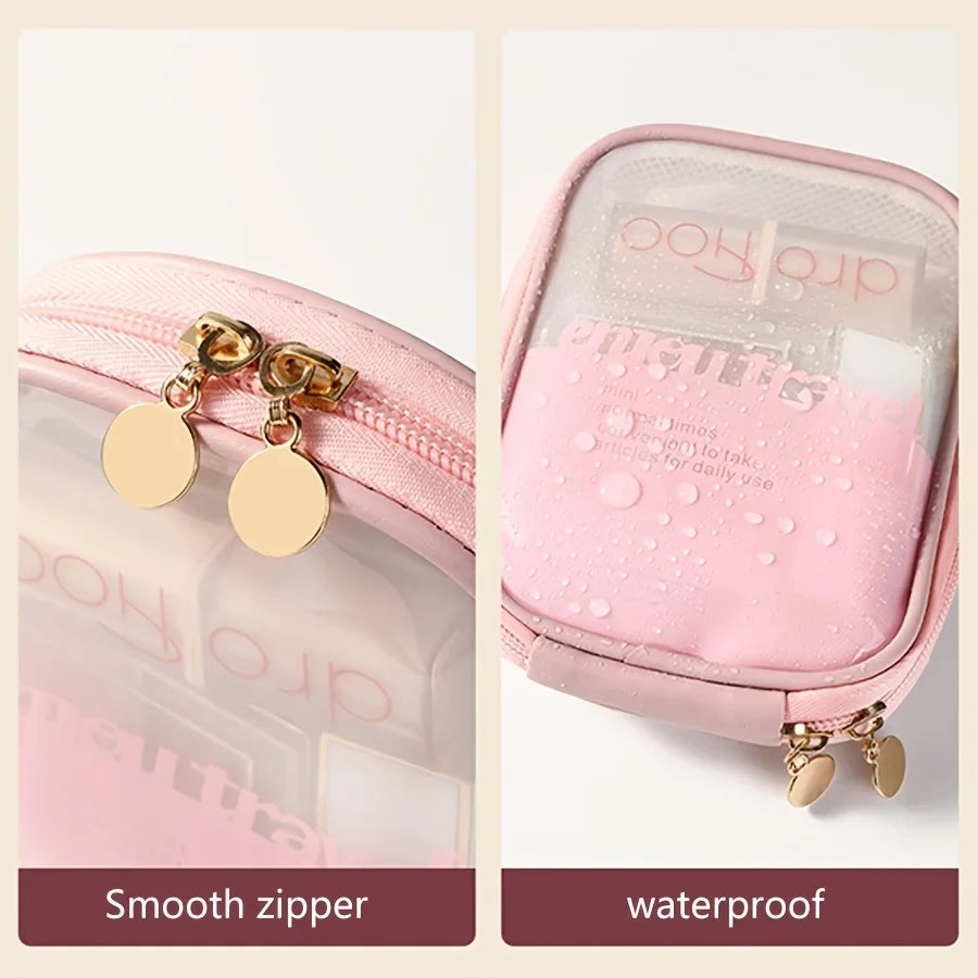 Mini Transparent Waterproof Cosmetic Clutch Bag