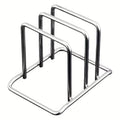 Pot Lid & Cutting Board Organizer Rack — Space-Saving Stainless Steel Countertop Storage
