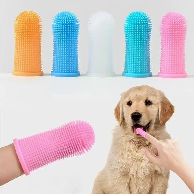 3-Sided Pet Toothbrush for Dogs & Cats