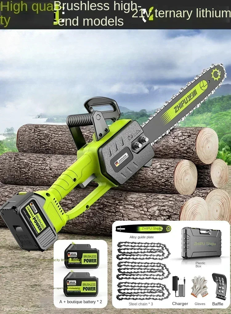Portable Handheld Electric Saw — Cordless Mini Chainsaw for Wood Cutting