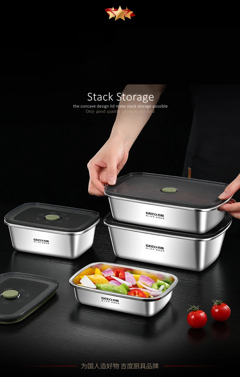 Stainless Steel Food Storage Container – Silicone Seal