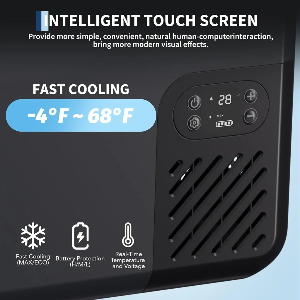 Portable Car Refrigerator – 12L/18L Compressor Fridge Freezer -4°F to 68°F, 12/24V