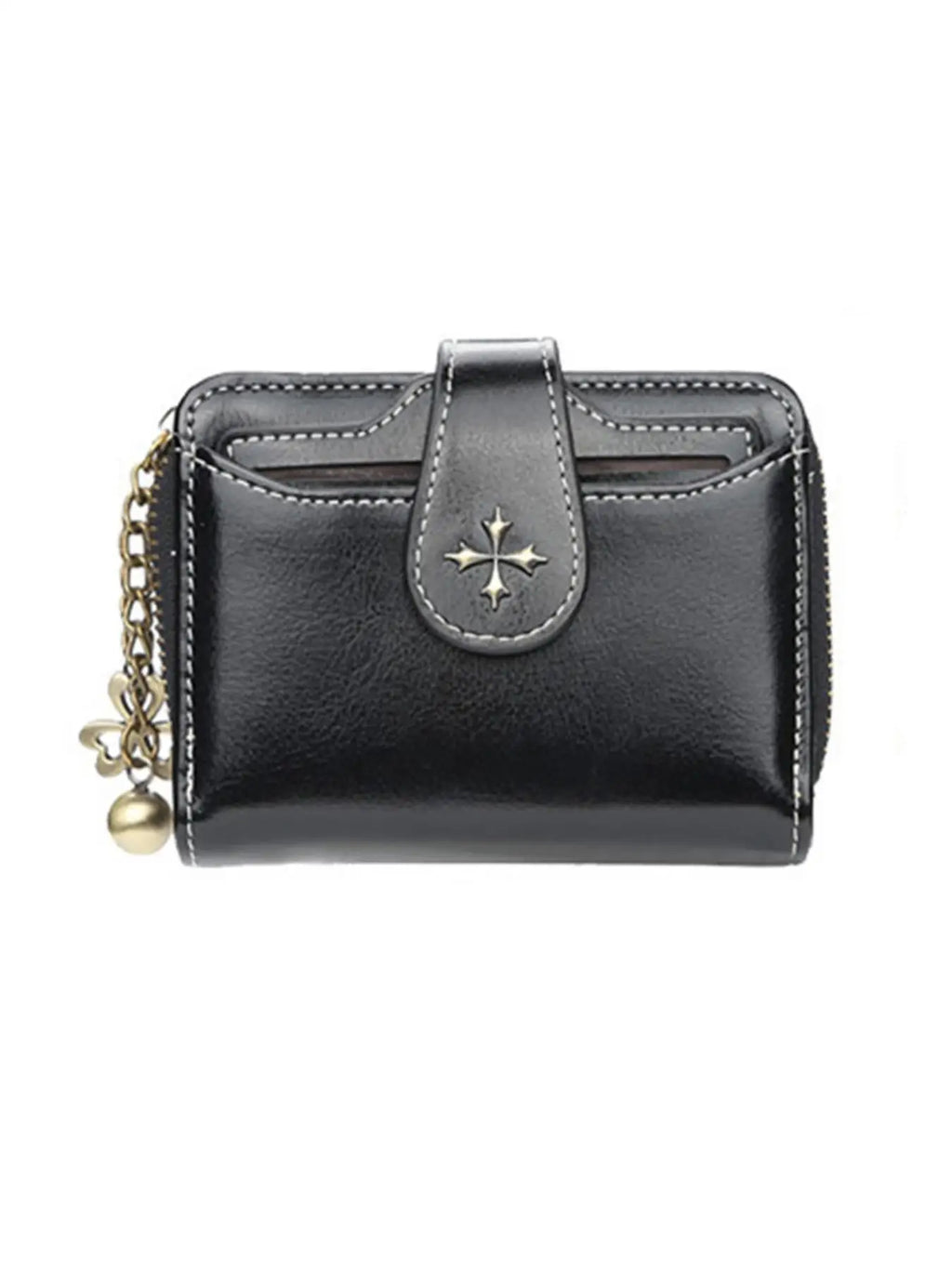 Women's Fashion Buckle Wallet – Short Zipper Coin Purse in European & American Style