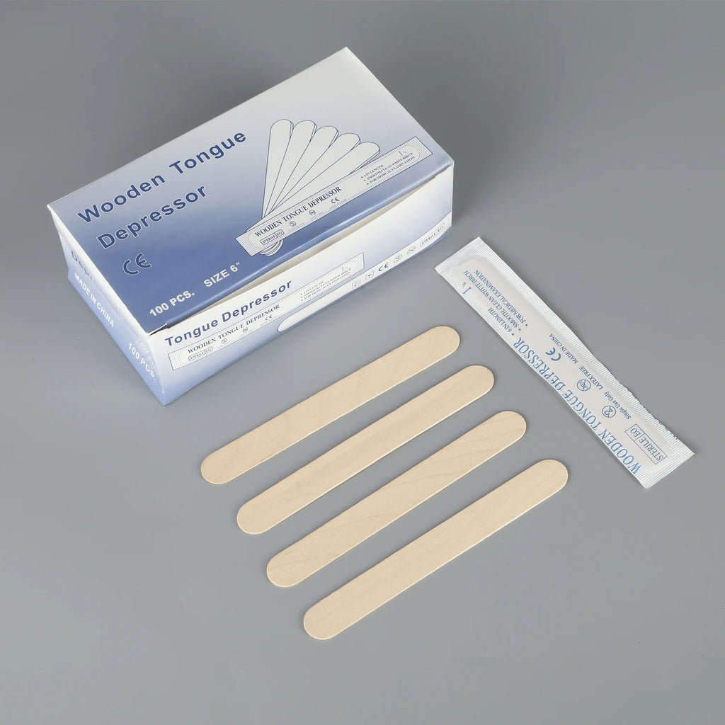 Disposable Wooden Waxing & Tattoo Sticks — Multi-Pack
