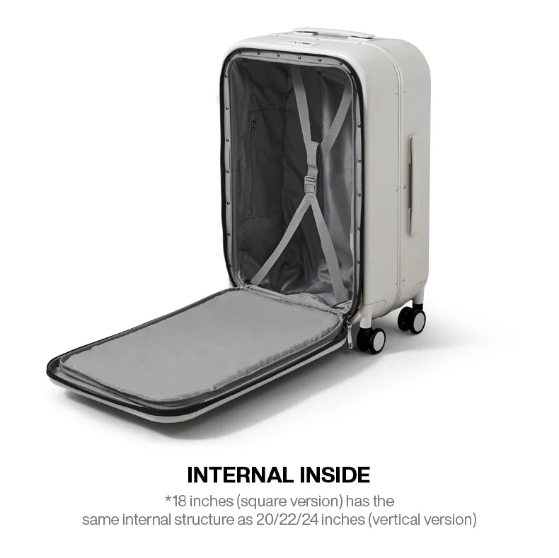 Mixi Patent Design PC Aluminum Frame Suitcase – Award-Winning Carry-On Rolling Luggage 18/20/24 Inch