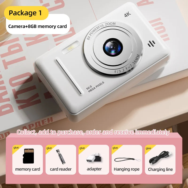Retro Digital Camera with SD Card Storage