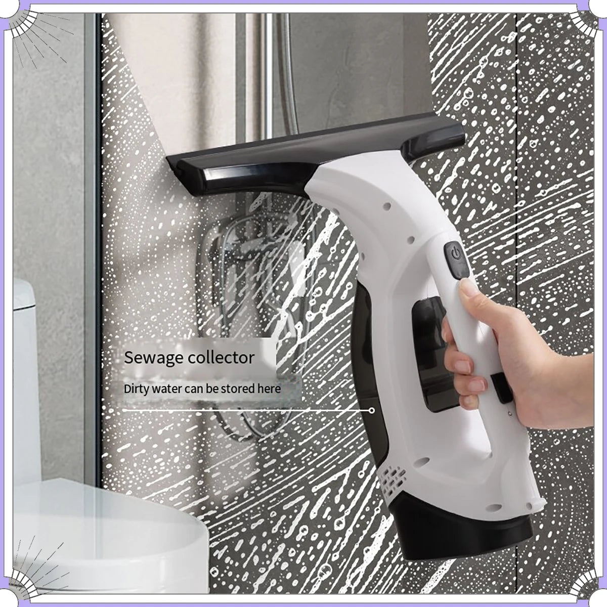 Cordless Electric Window Cleaner Machine – Rechargeable Automatic Portable Glass Cleaning Tool