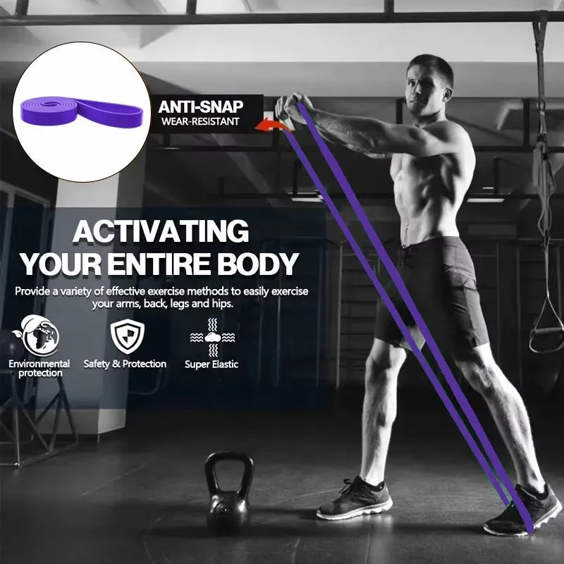 4-Piece Latex & TPE Resistance Band Set – Pull Up Training, Elastic Tension Bands for Yoga, Fitness & Weight-Bearing Workouts