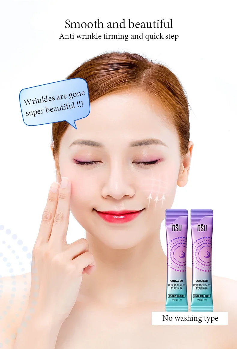 Anti-Wrinkle Collagen Sleeping Face Masks — Overnight Skin Renewal (30-Pack)