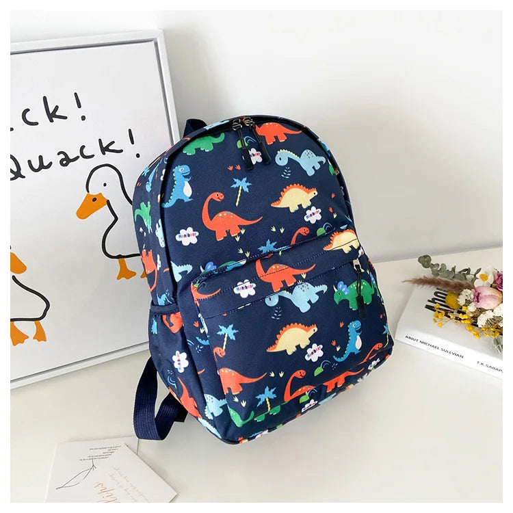 Dinosaur Print Backpack – Kids Kindergarten School Bag