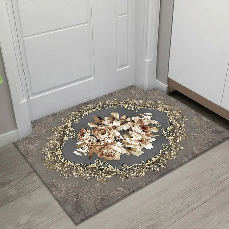 European Luxury Large Area Rug – Washable Non-Slip Carpet for Living Room & Bedroom