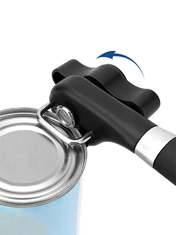 Smooth-Edge Manual Can Opener – Black