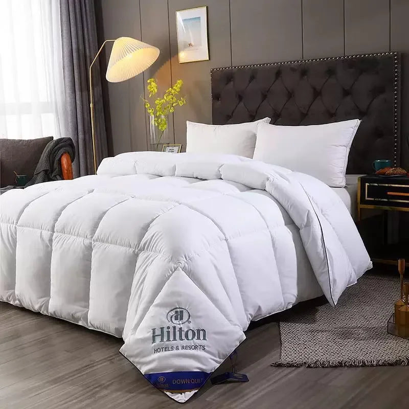 Feather Velvet All-Season Hotel Comforter – Soft Warm Quilt, Air-Conditioner Blanket