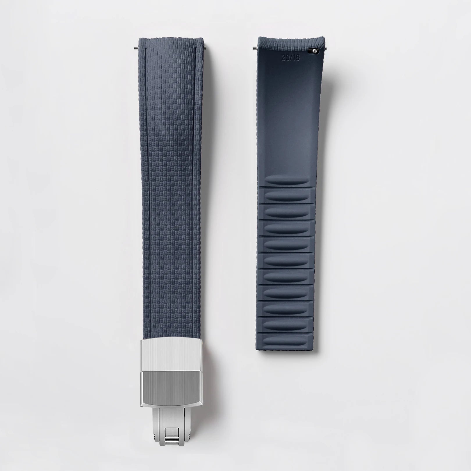 CTS Curved FKM Rubber Quick Release Watch Strap | 18-24mm Universal Diving Bracelet Band