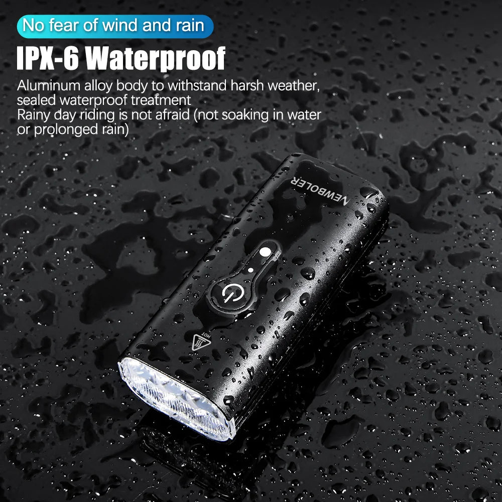 NEWBOLER 10000mAh Smart Bicycle Light – 10000LM Waterproof USB Rechargeable MTB Road Cycling Lamp