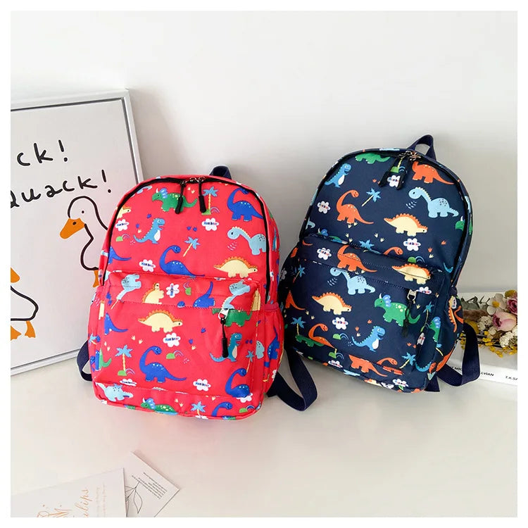 Dinosaur Print Backpack – Kids Kindergarten School Bag