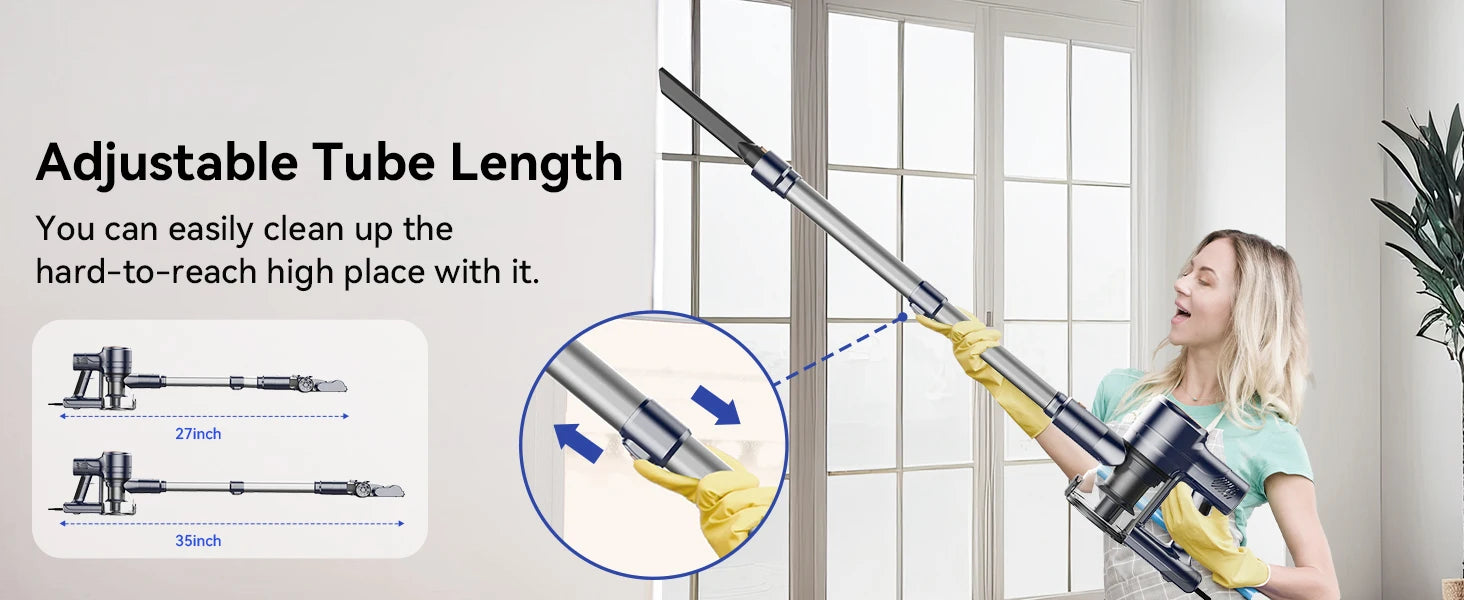 INSE I8 Corded Stick Vacuum Cleaner — 25KPa 600W 6-in-1 Lightweight Handheld for Carpet & Pet Hair, Free-Stand Design