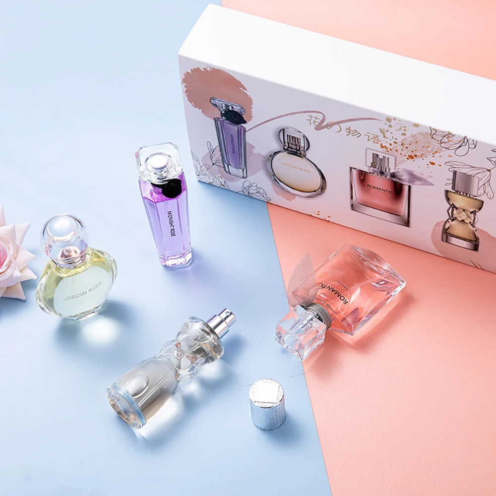 Women’s Floral Pheromone Fragrance Gift Box Set 105ml – 4-Piece Feminine Charm Spray Collection