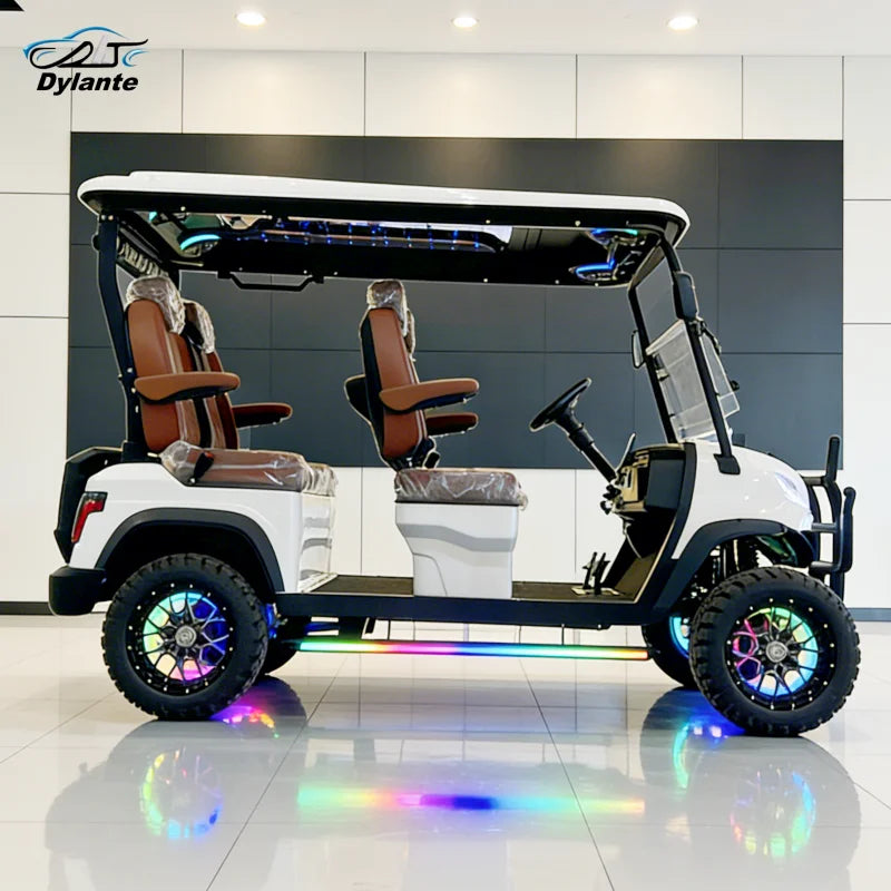 2026 Latest Solar Panel Charging Customized Off-Road 60V 4KW/5KW Outdoor Hunting Car Legal Electric Golf Cart