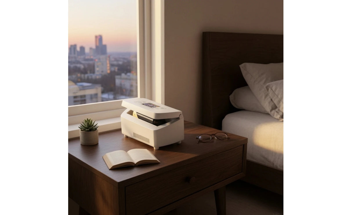 Portable Insulin Cooling Box – Travel Medication Refrigerator with LCD Display & Rechargeable Battery