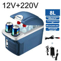 6L & 8L Small Car Refrigerator — 12V/24V Portable Fridge for Home & Camping, Cool & Frozen Drinks for Car & Truck