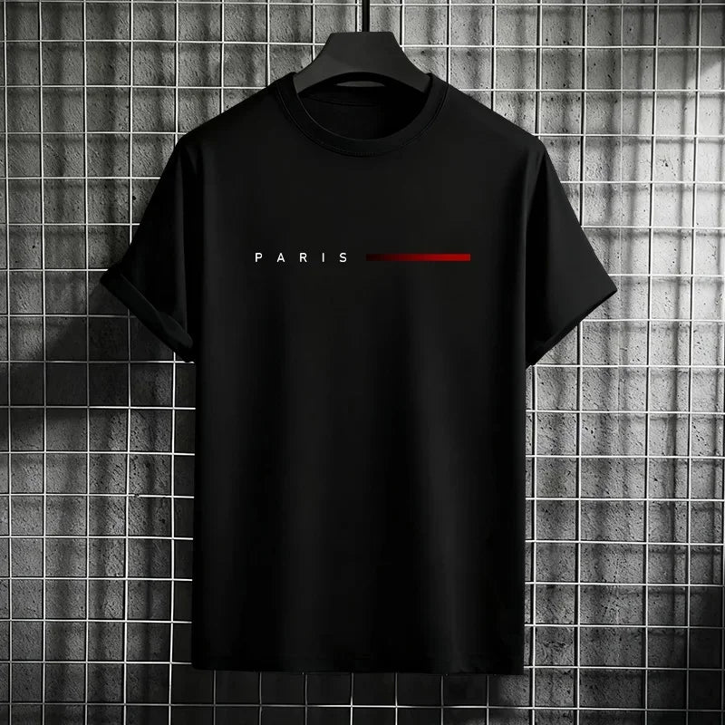Men's 100% Cotton PARIS Print T-Shirt — Graphic City Tee