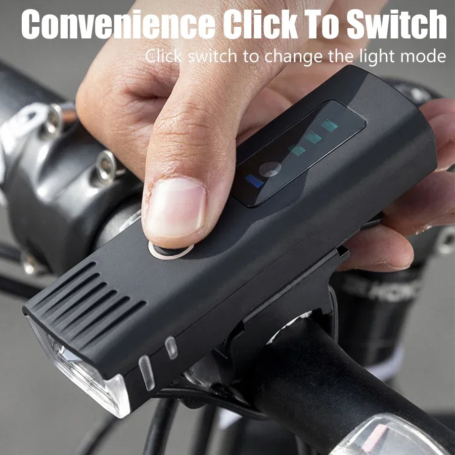1000 Lumen USB Rechargeable Bicycle Front Light – Bright MTB Bike LED Headlight & Rear Lamp