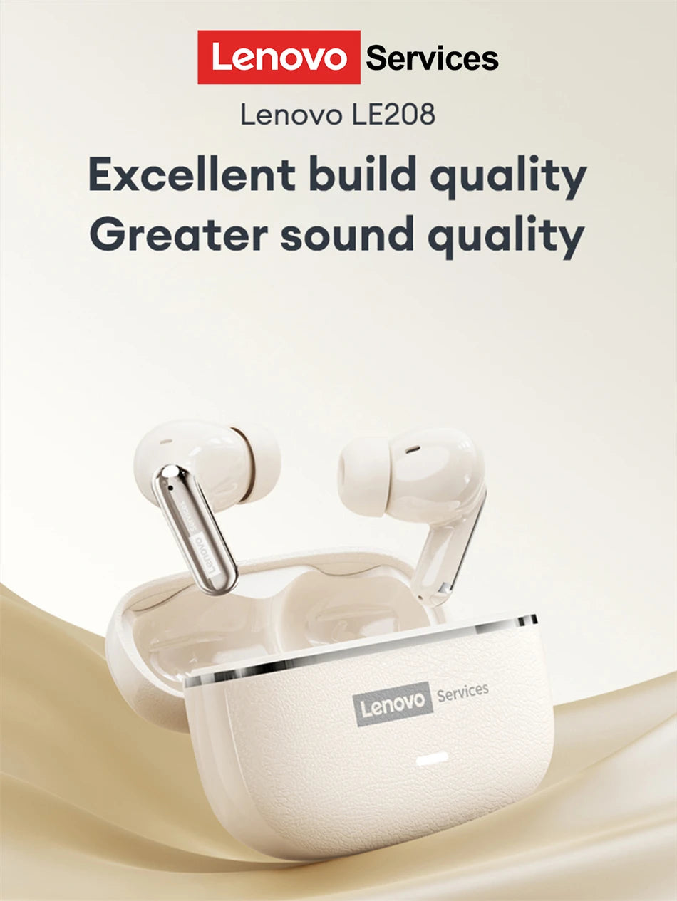 Lenovo LE208 Wireless Bluetooth Earphones — ENC Noise Cancelling Gaming Headset