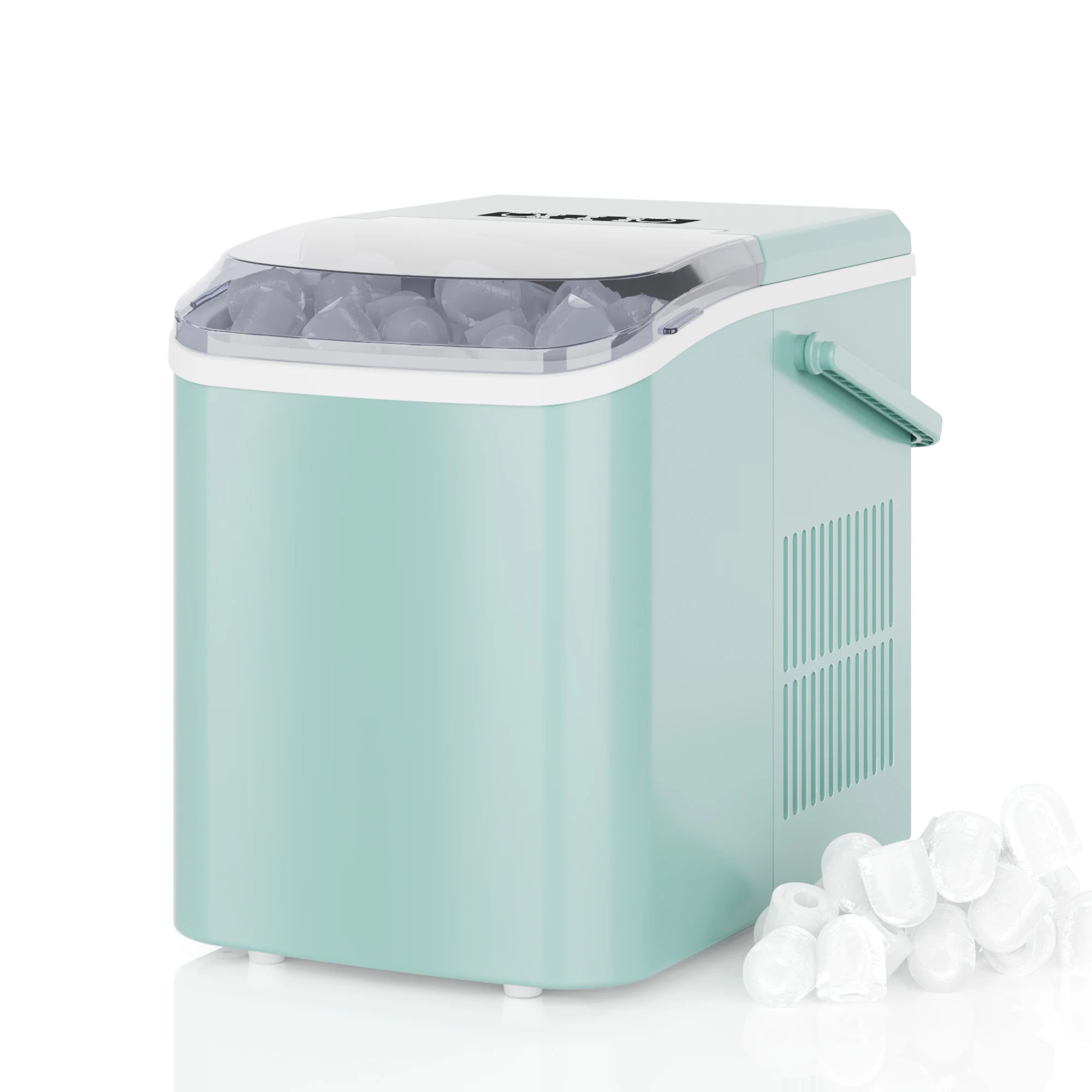 Portable Countertop Ice Maker — 9 Bullet Ice Cubes in 6 Min, Self-Cleaning, Quiet