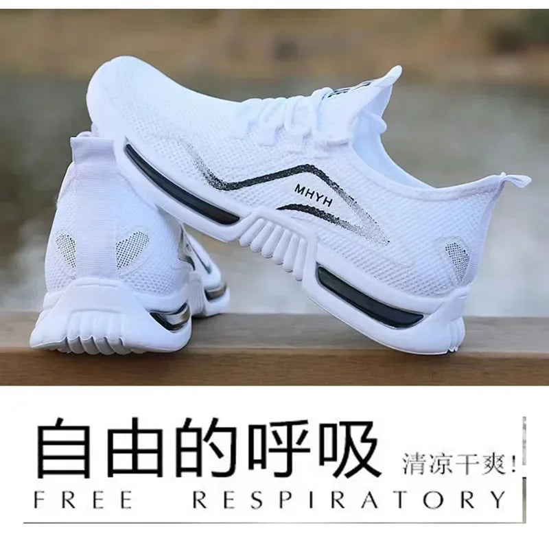 Men's Slip-On Fashion Sneakers – Breathable Running & Gym Shoes
